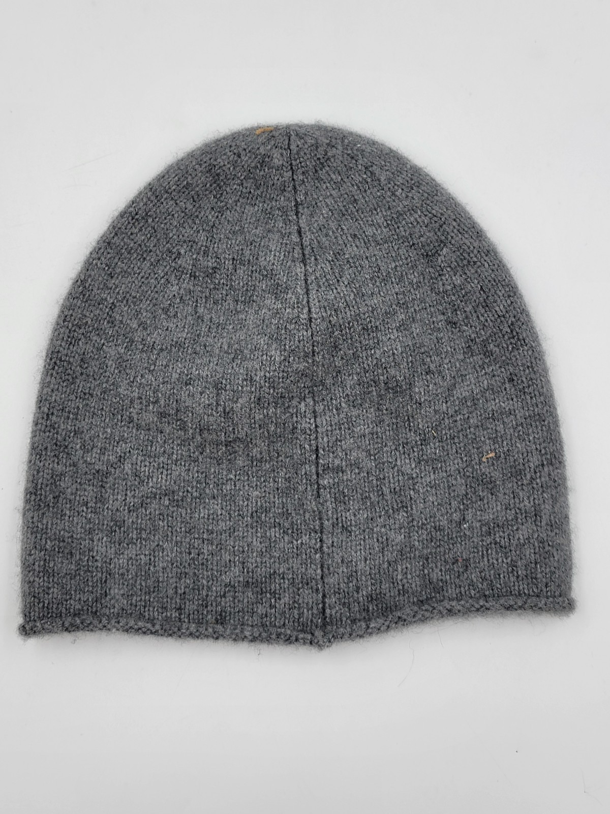 Vince Boiled Cashmere Chunky Knit Beanie Women's One Size Medium Gray Pull On - Picture 3 of 12