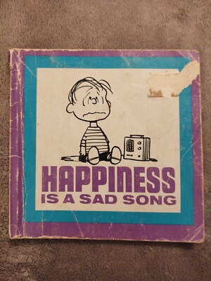 HAPPINESS IS A SAD SONG - PEANUTS Book - 1967 SCHOLASTIC - Charles M Schulz