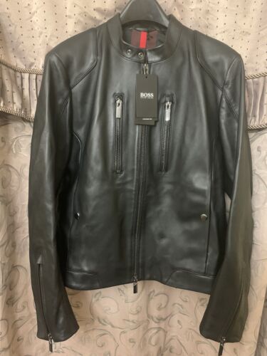 New Porsche X Hugo Boss Leather Racing Jacket FW19 Vintage