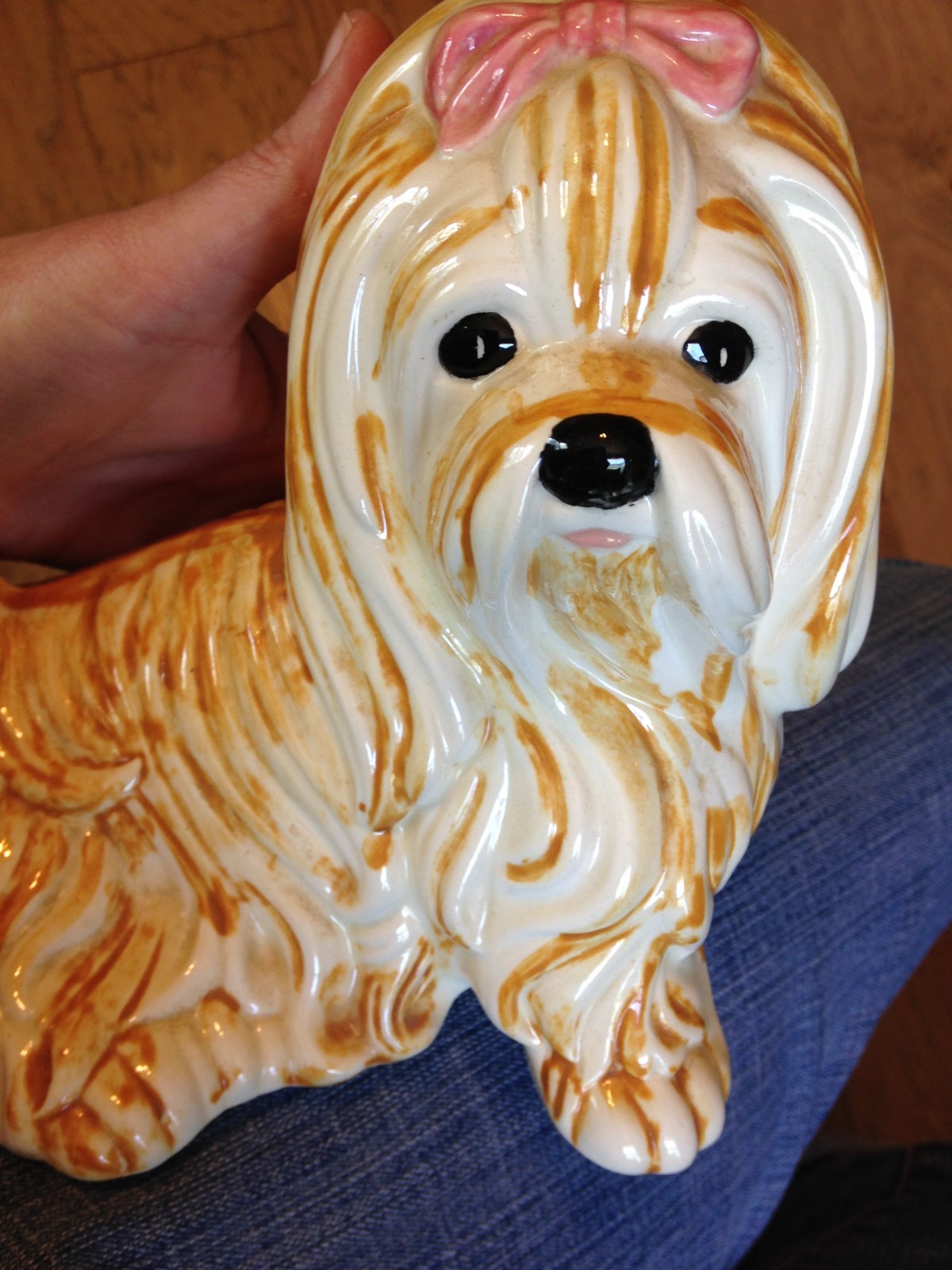 VINTAGE SUNRISE MOLD COMPANY 1977 MUFFY THE SHIH TZU DOG FIGURINE FREE SHIPPING