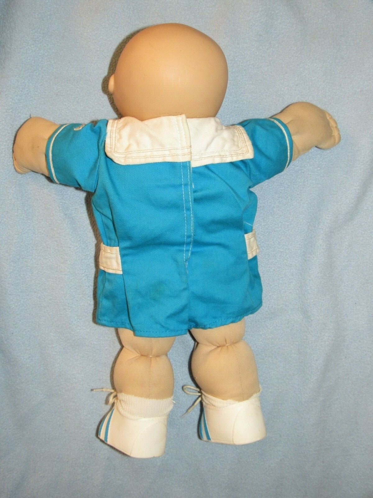 Vintage 1982 OAA Cabbage Patch Doll - 1 tooth, Bald - Blue Sailor Outfit & Shoes