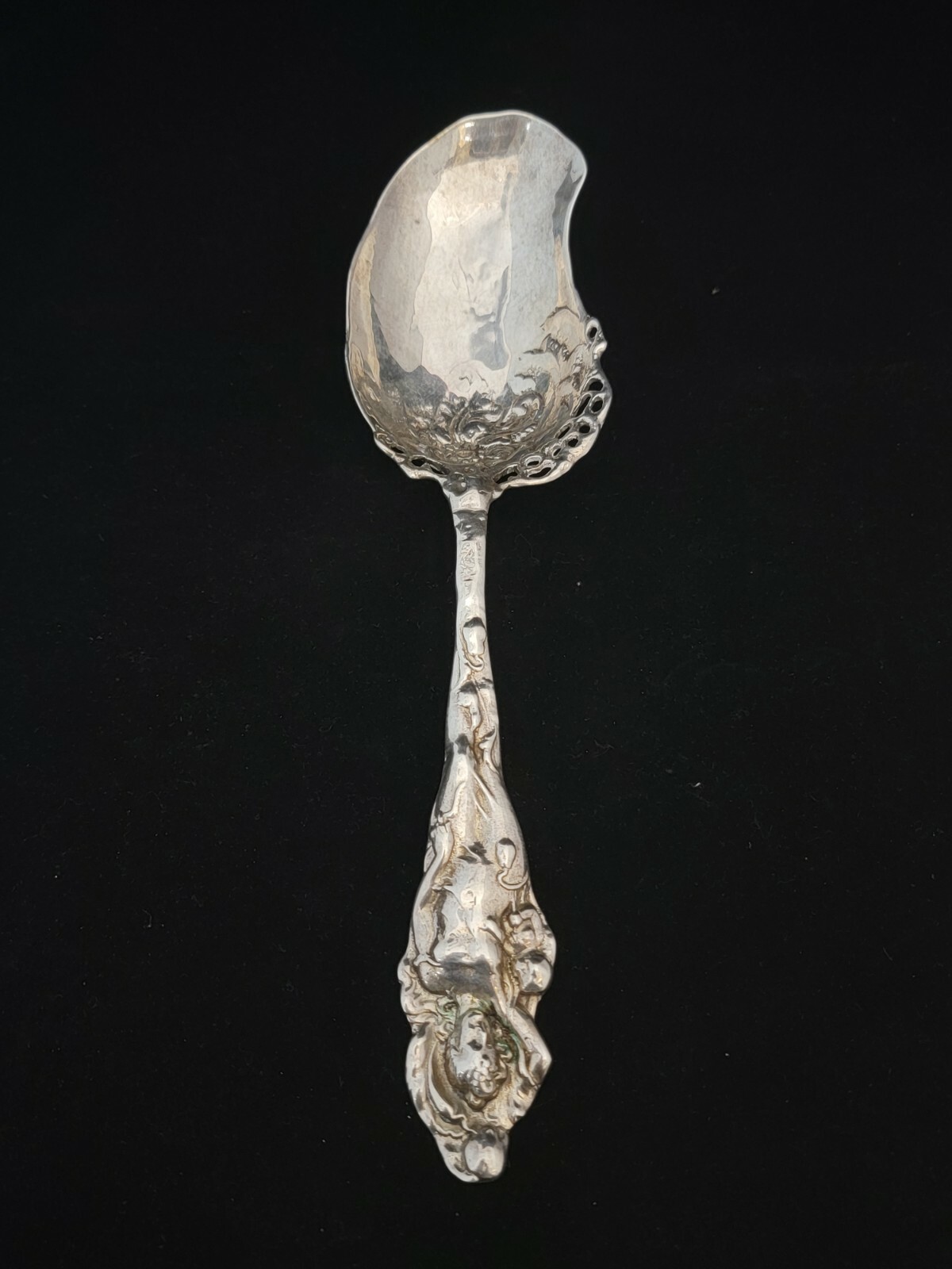 Sterling Silver Aphrodite Serving Spoon, Rare Design - $1.3K APR Value w/ CoA!