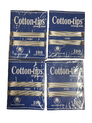 400 Cotton Swabs - For Ear Wax - Crafts and Projects - Q - Cotton Tips - 4 Boxes