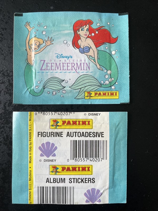 Original Pochette Bustina Packet Figurine Panini Disney De Kleine Zeemeermin