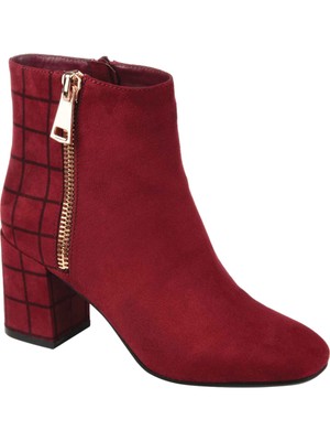 

JOURNEE COLLECTION Женские бордовые ботильоны Sarah с квадратным носком на блочном каблуке, Burgundy, SARAH-BOOTIE