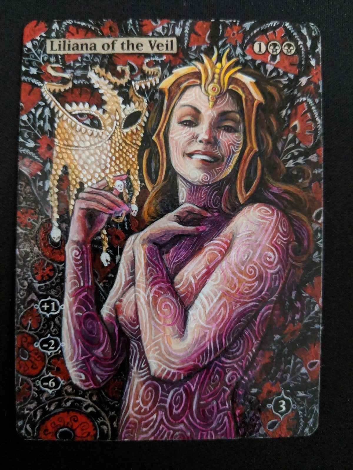 MTG Hand Painted Alter - Liliana of the Veil - Check Out My Other Alters!