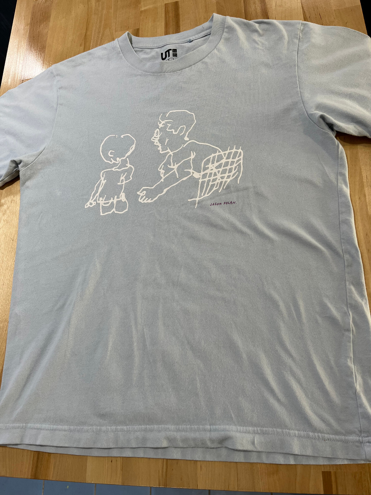 サイン入り Jason Polan Drawing Book ユニクロ Jason Polan My Tokyo Drawing Book Uniqlo Men's White Shirt