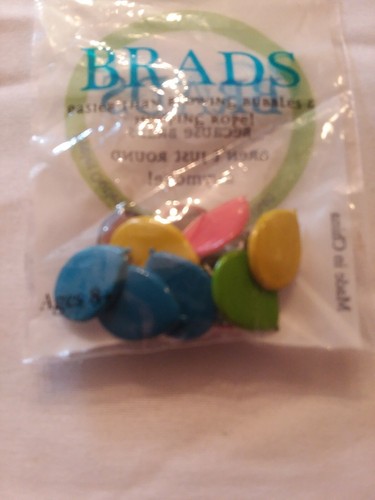 Eyelet Outlet Shape Brads 12/Pkg Balloons - Bright 879693009825
