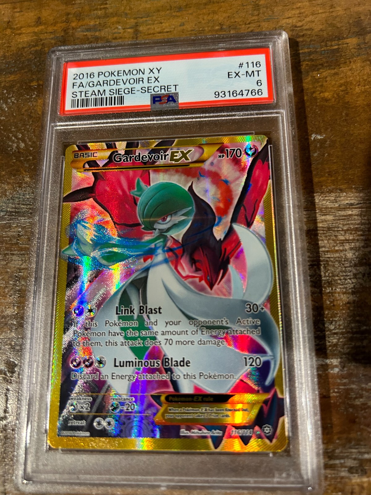 POKEMON 2016 XY Steam Siege Secret Rare Full Art GARDEVOIR POKEMON 2016 XY Steam Siege Secret Rare Full Art GARDEVOIR