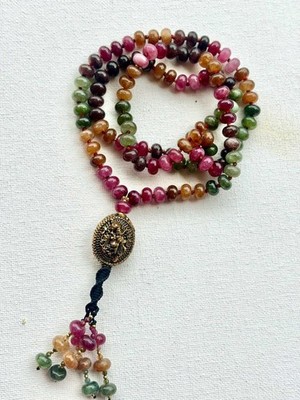 Tourmaline Quartz Mala Necklace