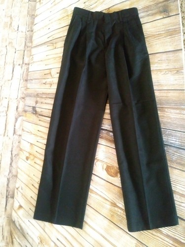 Boys Dockers Black Pleated Dress Pants Size 14 Slim