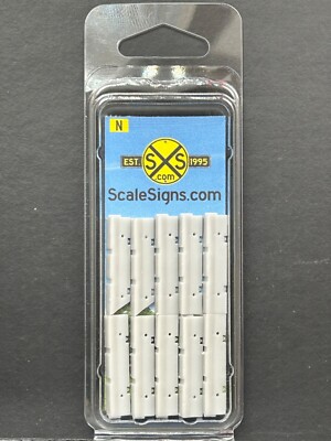 13.1.9   1:60 N Scale Model Jersey Barriers 10 Pk