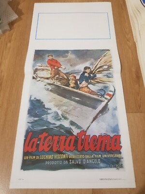 LA TERRA TREMA original italian SMALL poster re-release 2001 Luchino Visconti