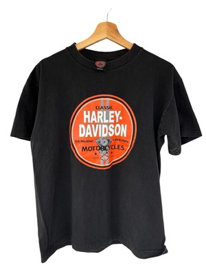 Vintage 90s Harley Davidson Mens Large Faded Spell Out Short Sleeve T-Shirt USA
