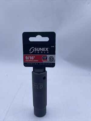 Sunex Tools 218D 1/2'' Drive Deep 9/16'' Impact Socket