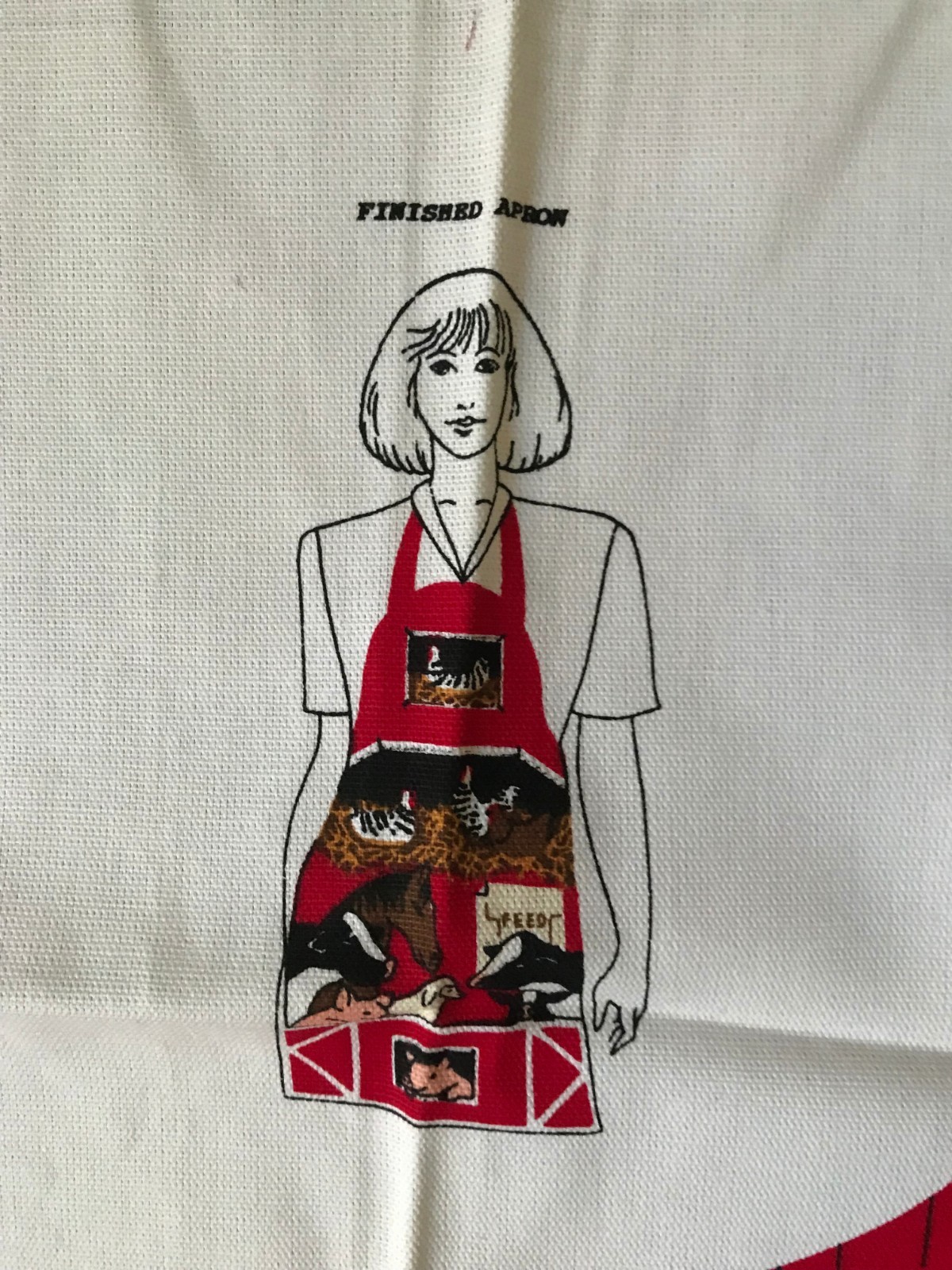 Heart of the Country Barn Apron Farm Fabric Sewing Panel by Fabric Traditions