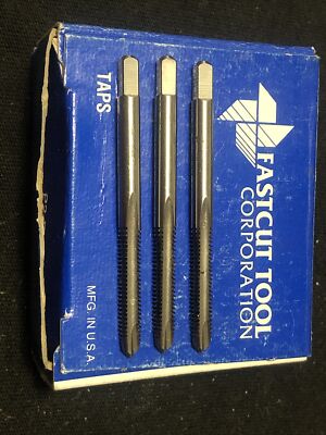 Qty, 3, Fastcut Tool Corp. 8-32 H2,  UNJC-3B Spiral Point 2 Flute Plug Tap. USA