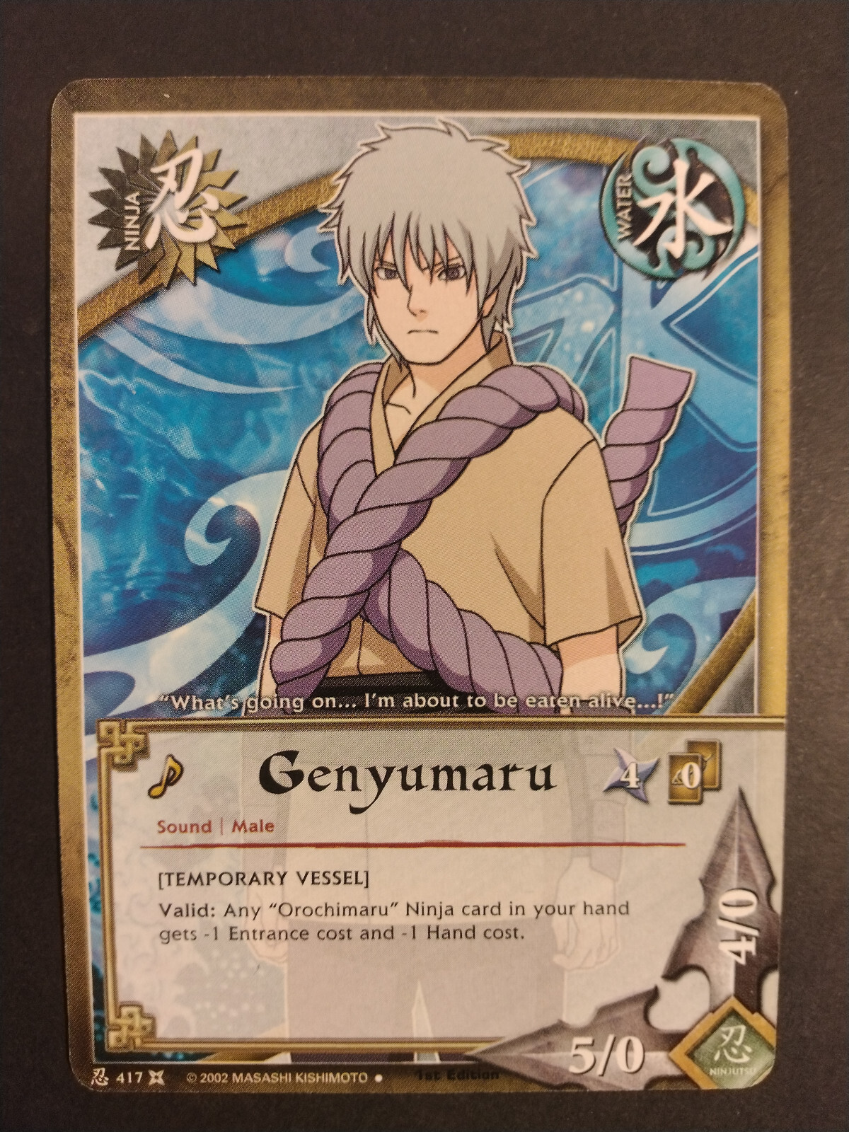 Naruto CCG Genyumaru 417 Approaching Wind Uncommon LP-MP