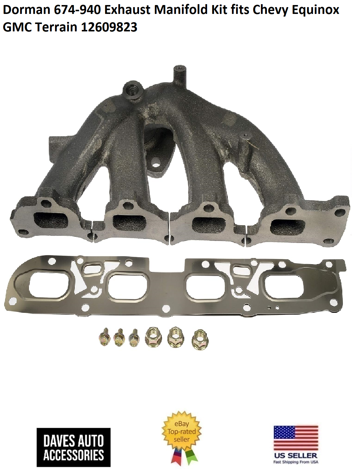 Engine Exhaust Manifold Kit #674940 Fits Chevy/Equinox GMC/Terrain
