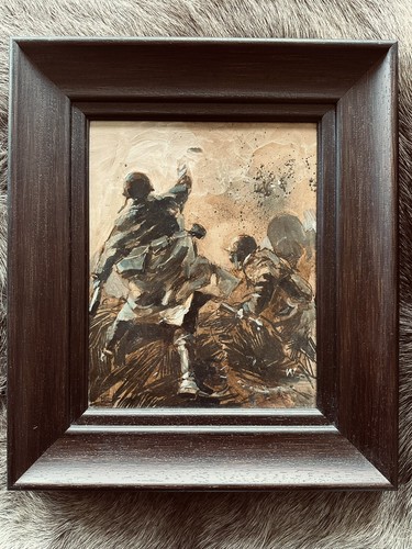 Ashley Wood original painting art signed World War Robot One