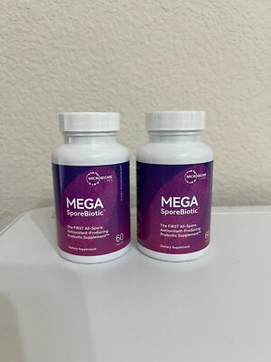 2 Microbiome Labs MegaSporeBiotic (60 Capsules) - Probiotic 12/26 EXP