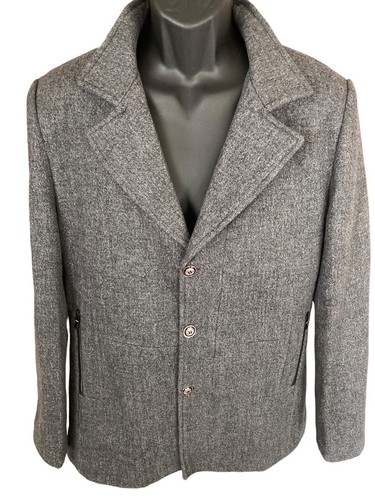 ★KHAKIPOINT★ Antique Wool Jacket gray P0000BFX Jingpin Fushi Wool Coat Jacket Men's Medium Gray Wool
