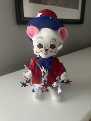 Annalee Doll 2019 6-inch  4th of July Boy Mouse'' Red White & Blue #260219 NWT