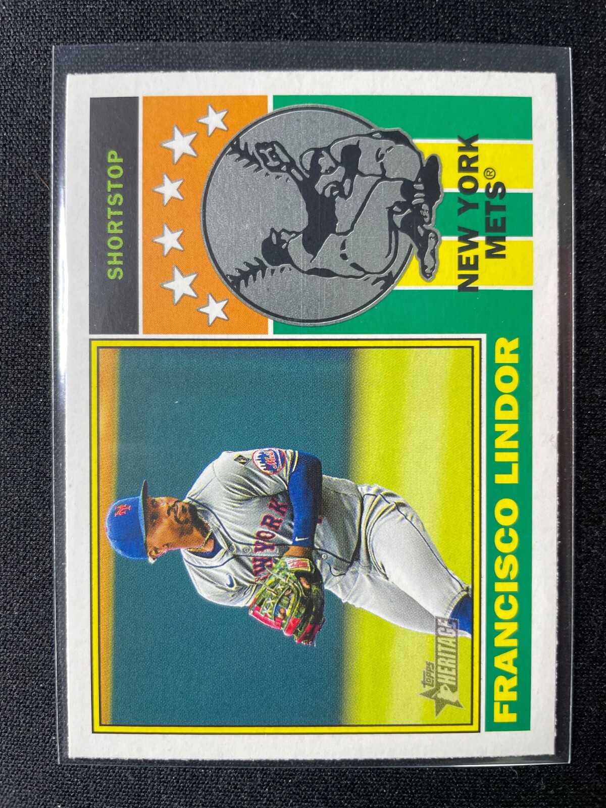 2025 Topps Heritage Francisco Lindor 1976 Player Icons #76PI