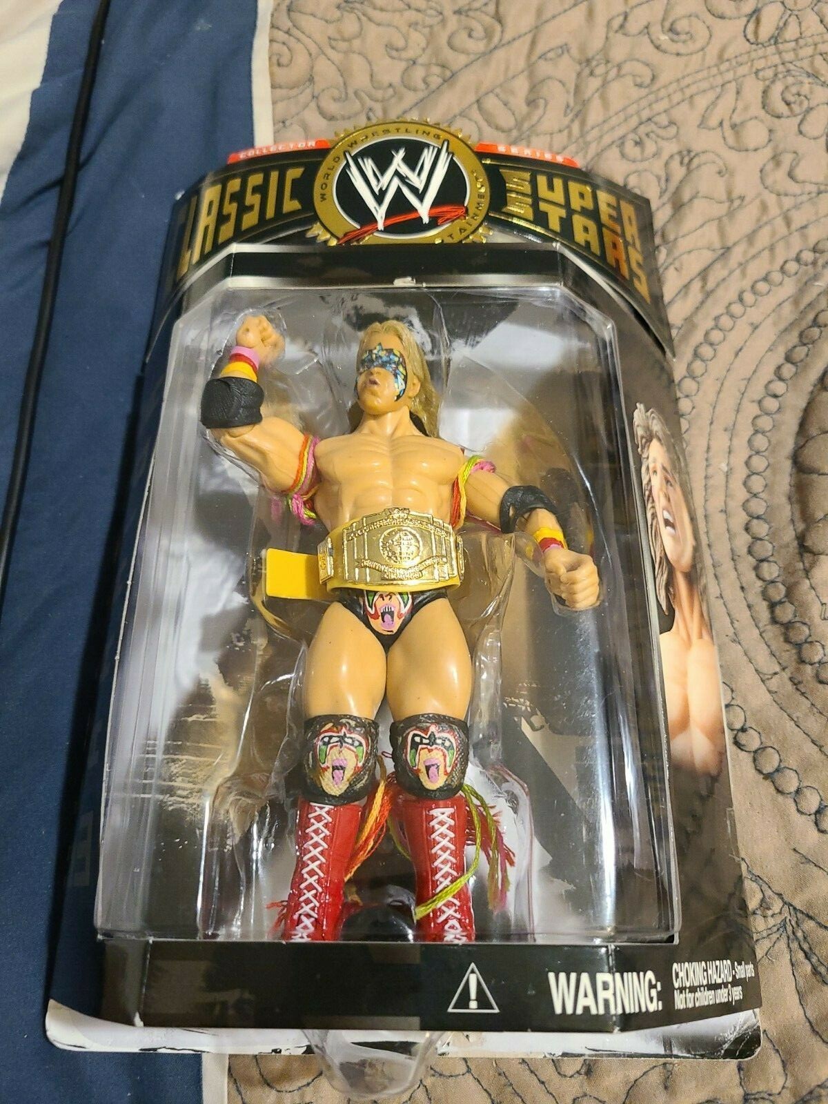 WWE J CLASSIC W SUPERSTARS CUSTOM (ULTIMATE WARRIOR-BLACK TRUNKS +BELT ) R.I.P. WWE J CLASSIC W SUPERSTARS CUSTOM (ULTIMATE WARRIOR-BLACK TRUNKS +BELT ) R.I.P.