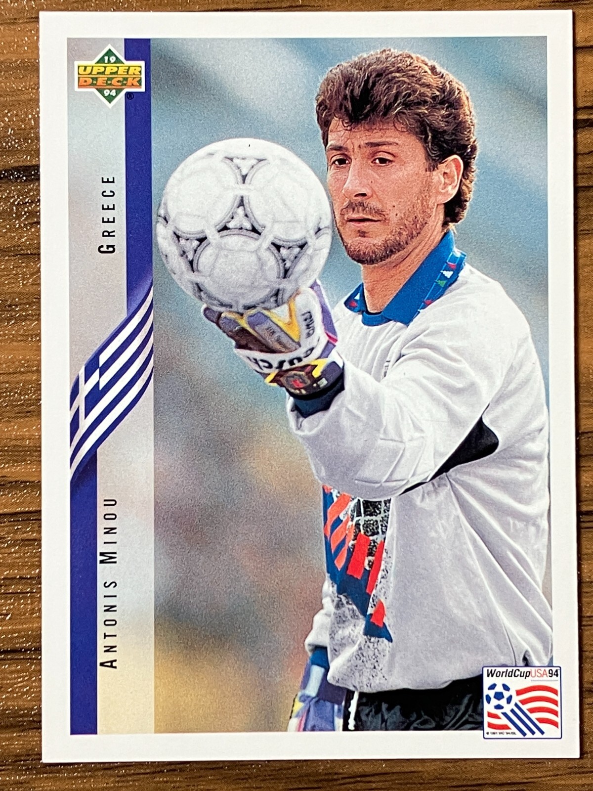Upper Deck 1994 World Cup Greece Soccer Card 139 Antonis