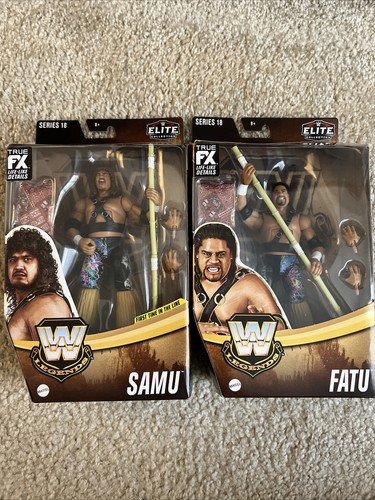 WWE Mattel Elite Legends Series 18 Figure Toys Fatu and Samu WWE Mattel Elite Legends Series 18 Figure Toys Fatu and Samu
