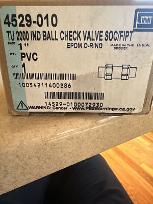 NEW Spears 4529-010 TU 2000 IND Ball Check Valve 1 