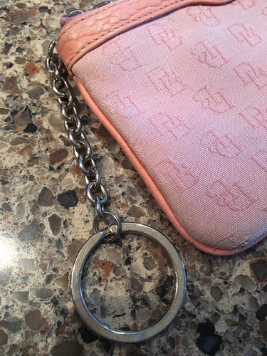 Dooney And Bourke Pink Keychain Wallet Initials DB Vintage