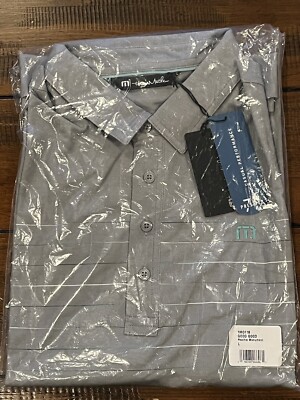 NWT Travis Mathew Mens Good Good Golf Polo Shirt Monument Grey Size Large $85