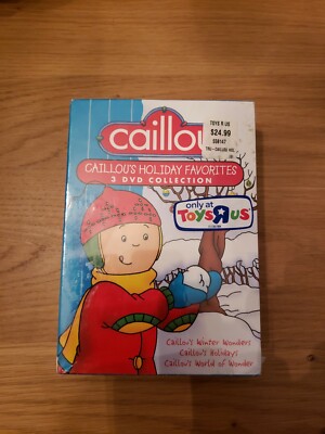 Caillou: Caillous Holiday Favorites DVD 2011 3-Disc Set New In Package