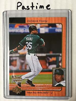 2007 Upper Deck Sp Rookie Edition Delmon Young Rookie Card #283 Tampa Bay Devil . rookie card picture