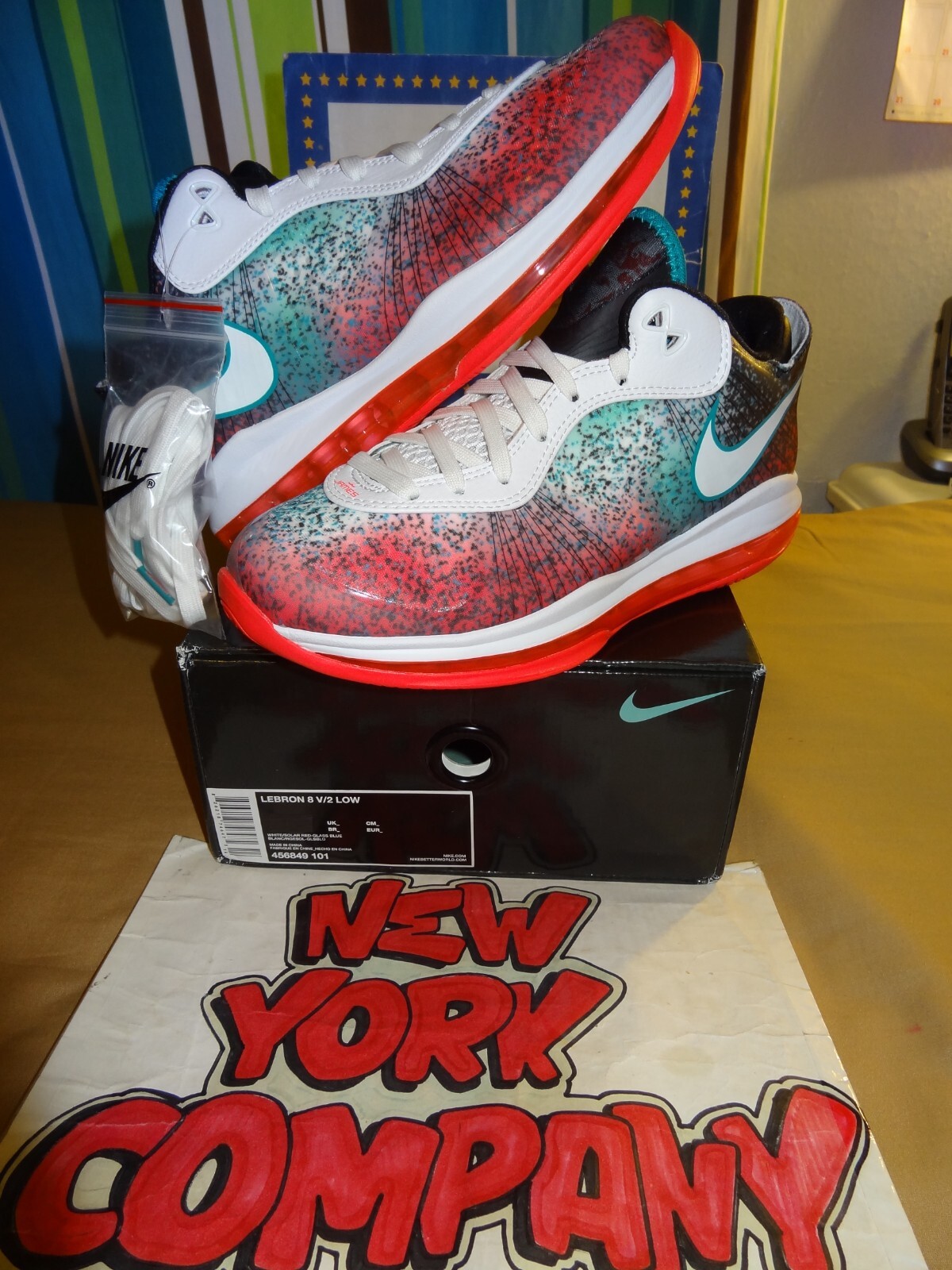 lebron 8 low miami nights on feet