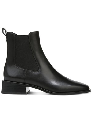 

SAM EDELMAN Женские кожаные ботильоны Thelma черного цвета с квадратным носком на блочном каблуке, размер 6,5 м, Черный, H8528L1