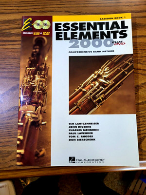 Essential Elements 2000 Comprehensive Band Method Book 1 Bassoon WITH CD & DVD