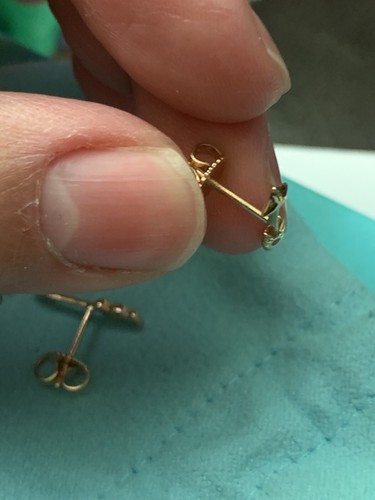 Tiffany & Co 18kt rose gold arrow earrings