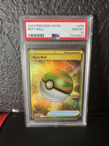 PSA 10 MINT Nest Ball 255/198 Pokemon Scarlet & Violet PSA 10 MINT Nest Ball 255/198 Pokemon Scarlet & Violet