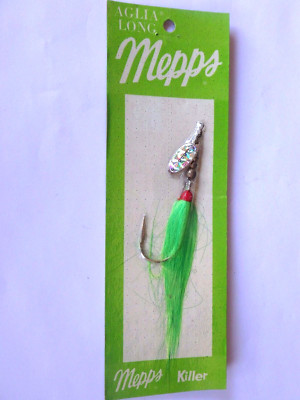 Vintage Mepps Aglia Long Killer OLD STOCK #0 Prism Single Hook Old Stock!