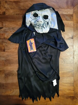 Fun World Easter Unlimited Unknown Phantom Used Halloween Mask W/New Robe W/Tags