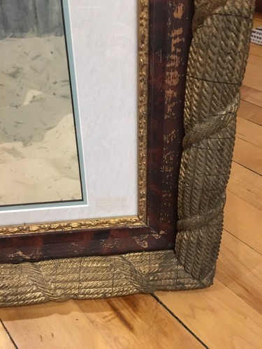 Vintage Picture And Antique Nautical Frame Matted And Professional Framing