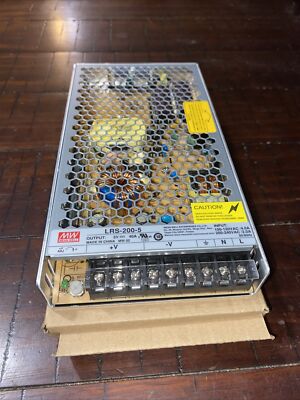 Mean Well LRS-200-5 200W 5V 40A Single Output Switchable Power Supply