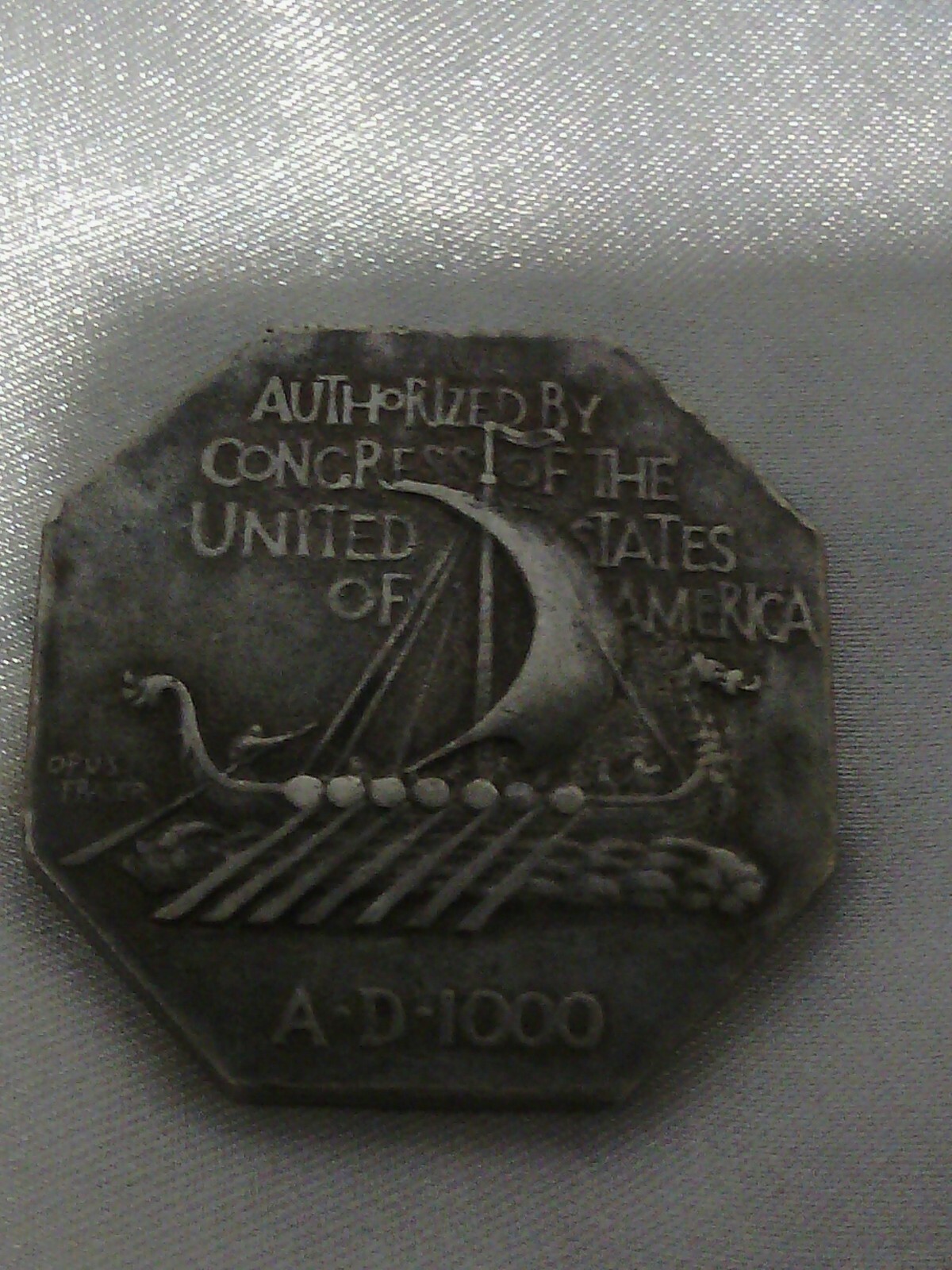 Collectible Norse Centennial Coin, Norse American Centennial 1825-1925 Viking