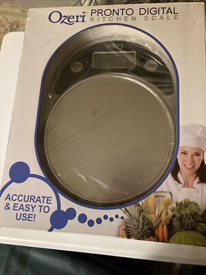 Ozeri ZK14-S Pronto Digital Multifunction Kitchen and Food Scale, Silver 8.25