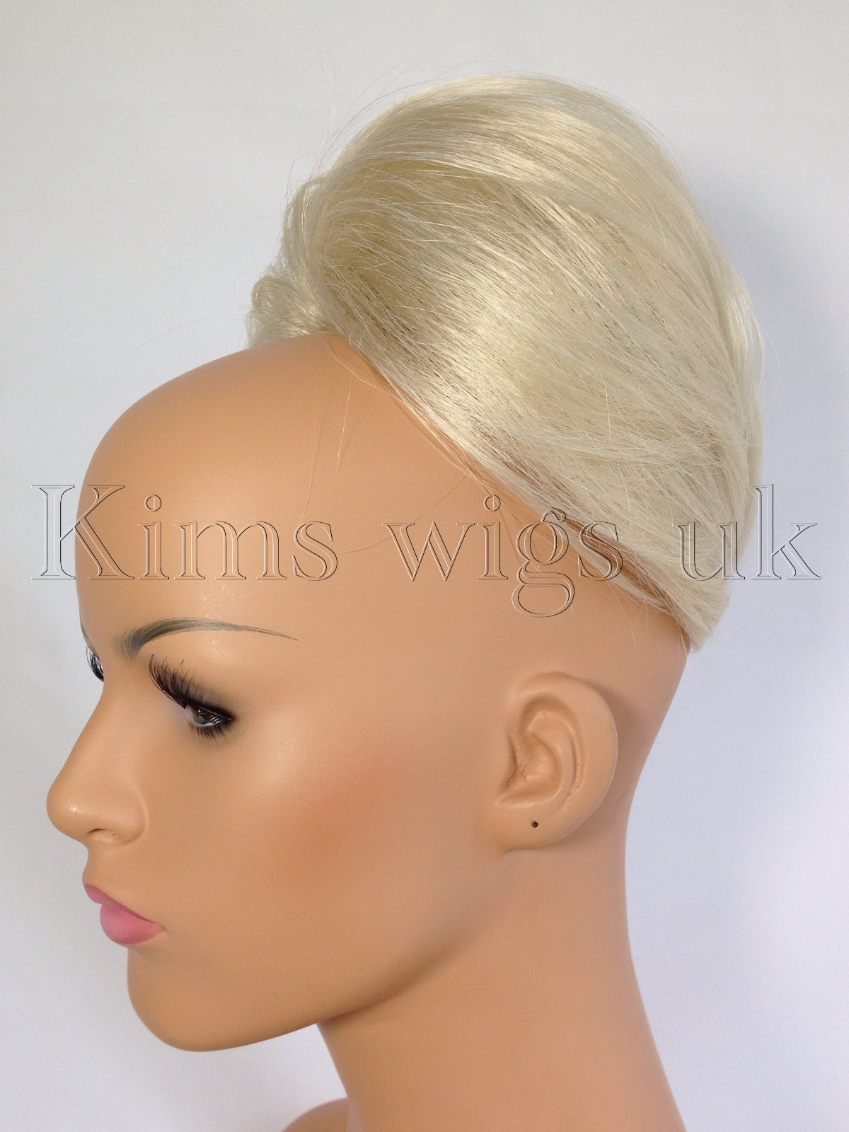 Light Blonde Beehive Bun Hair Piece Extension 613 Uk Seller