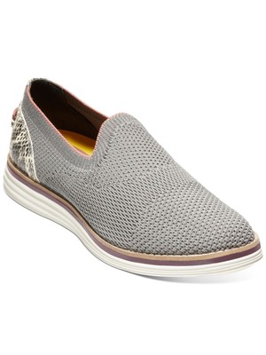 

COLE HAAN Женские серые лоферы на танкетке со змеиной спиной на платформе 1/2 дюйма Grand Almond 9,5 B, Серый, W22886