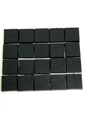 Lot of 20 Warhammer Fantasy 20mm Square Bases Empire Skink Dwarf Skaven 